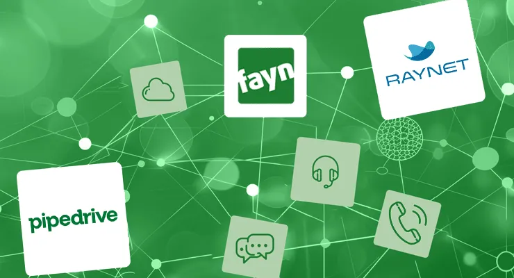 Fayn ústředna propojena s Raynet CRM a Pipedrive